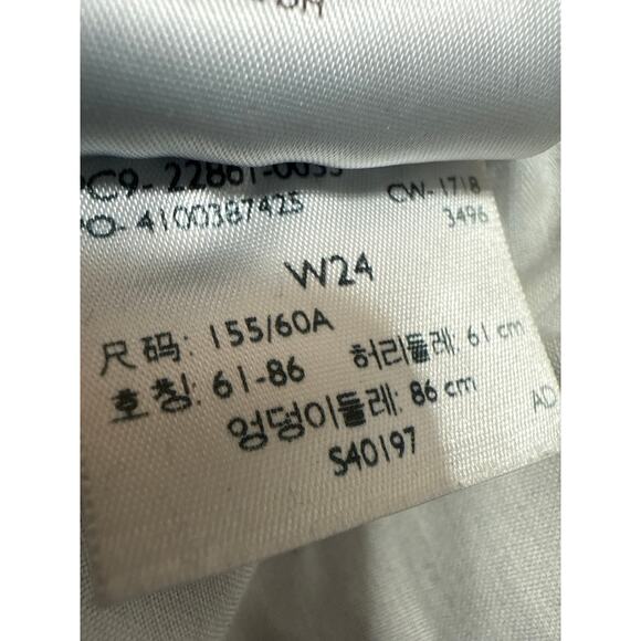 Levi's Wedgie Women's Blue Distressed High Rise Crop Skinny Denim Jeans Size 24 - Picture 6 of 7